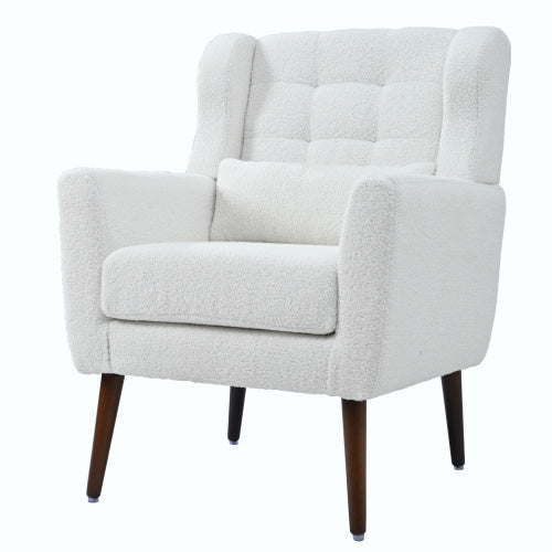 Modern Upholstered Chairs, Teddy Fabric Living Room Chairs - FRPURE