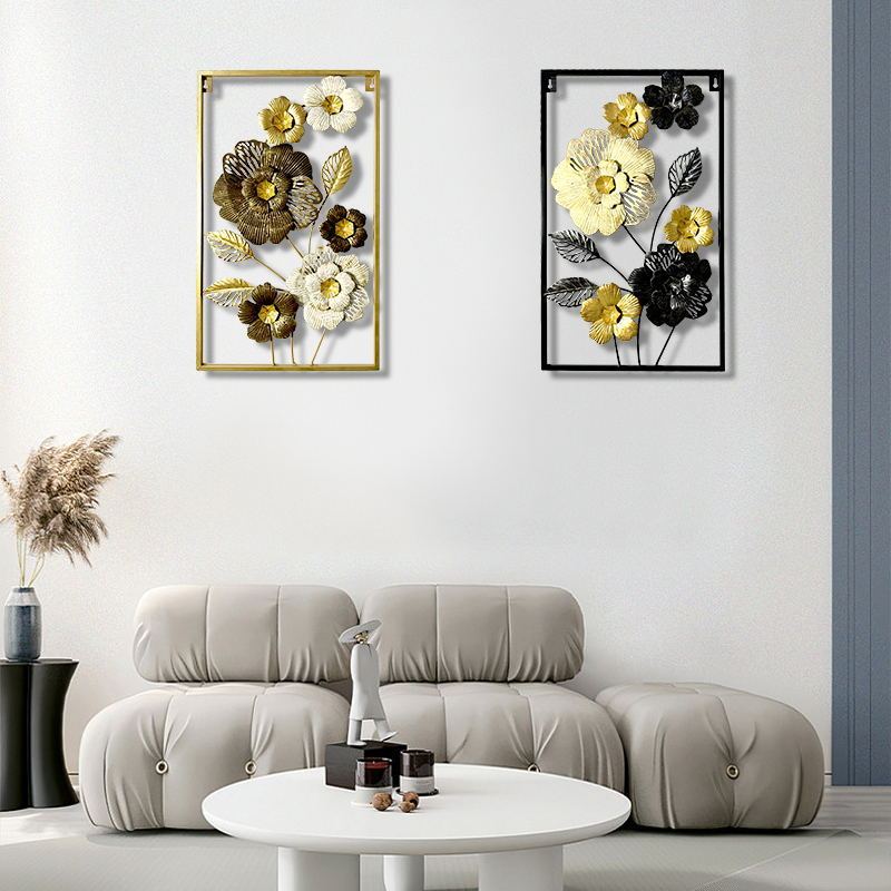 Modern Metal Flower Wall Decorations Wall Hanging