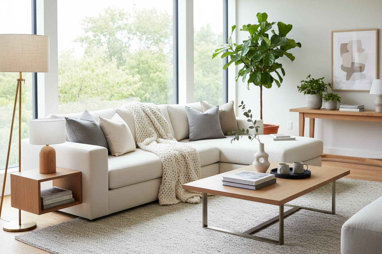 Modern cozy livingroom for website 